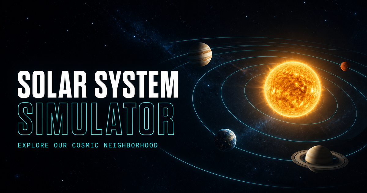 The Solar System Simulator with planets orbiting the Sun