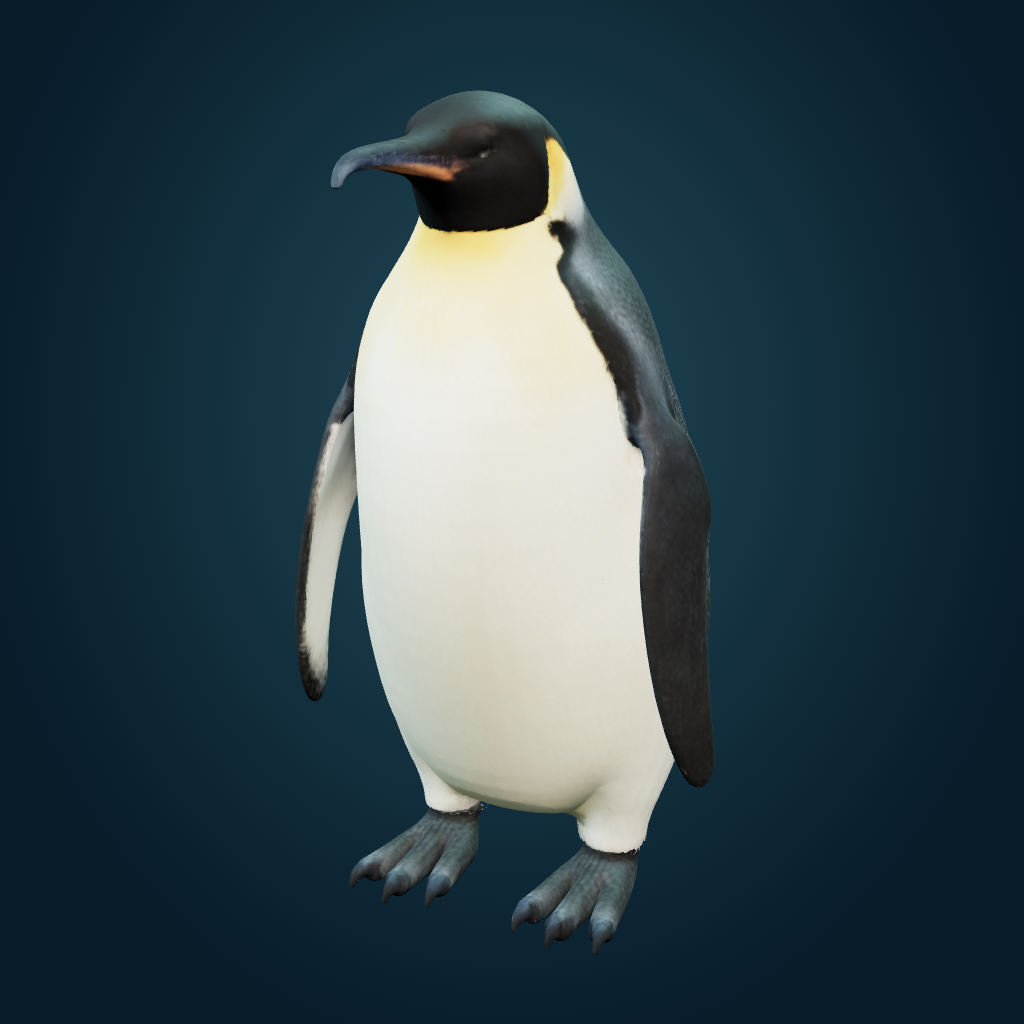 Rendered Emperor Penguin mesh