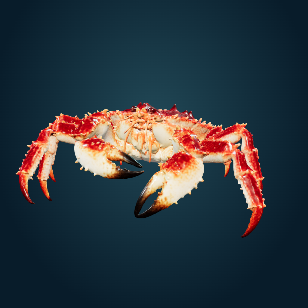 Rendered King Crab mesh